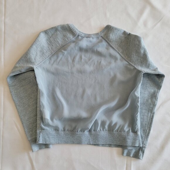 Abercrombie & Fitch Sheer Back Sweatshirt SZ M Light Blue - Picture 7 of 11